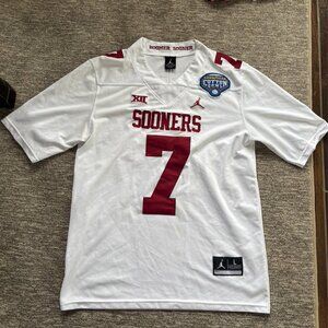 Jordan White & Crimson Oklahoma Sooners #7 Football Jersey